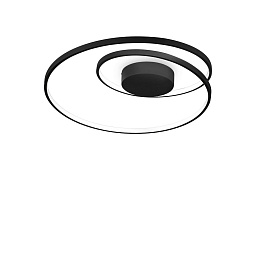 304526 Ideal lux Dali потолочный светильник с чёрным корпусом и утопленным рассеивателем