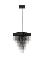 Triac Dimmable Matt Black Steel & Aluminium LED 28Watt 220-240Volt 1092Lm IP20 3000K L:49 W:41.5 H:75-157.8 cm