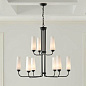 Truby 9 Light 2 Tier Chandelier Black люстра 52482BK Kichler — фото 5