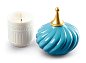 Ароматическая свеча в фарфоровой башенке Turquoise Spire Lladro 01040157 — фото 1