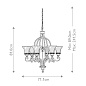 Люстра Drawing Room Feiss FE-DRAWING-ROOM6 орех — фото 8
