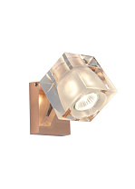 потолочный светильник с квадратным корпусом и золотыми вставками