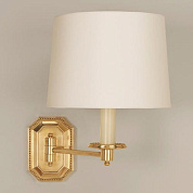 WA0241.BR.ES Billington Swing Arm Wall Light, Brass, 1 Arm (d)