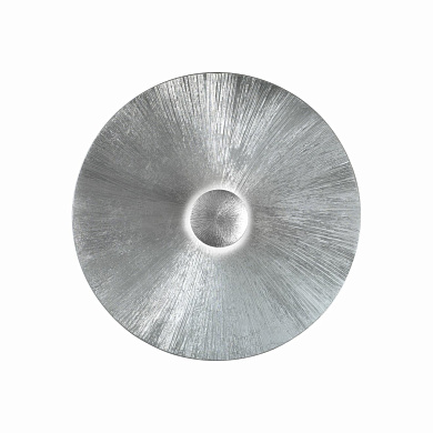 настенный светильник белый с серебряным ободом