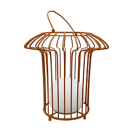 9359 Dyberg Larsen Basket декоративный подвесной светильник с металлическим корпусом в виде корзины цвета меди