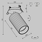 C110CL-01-GU10-BS Maytoni Calipso Встраиваемый светильник 10W Черный — фото 3