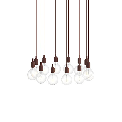 E27 Pendant Cluster подвесной светильник Muuto White / Deep Red E27CLB0106