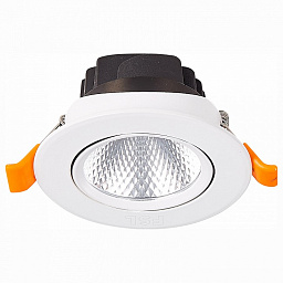 ST211.538.06.24 ST-Luce Miro точечный потолочный светильник с отражающим рифлёным отражателем и белой рамкой