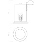 1240024 Taro Round Astro lighting круглый встраиваемый светильник матовый белый — фото 2
