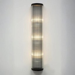PP-614 Patinas lighting Nancy высокое бра-цилиндр из стеклянных стержней в металлической оправе