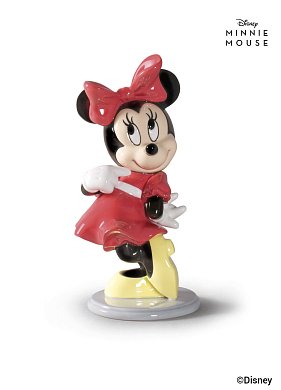 Фарфоровая статуэтка мышки, подруги Микки Minnie Mouse Lladro 01009345