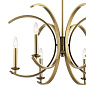 Cassadee 16.5" 6 Light Chandelier Brushed Natural Brass люстра 52116BNB Kichler — фото 2