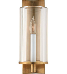 ARN2010HAB-CG Visual Comfort Deauville2 двухламповое настенное бра из антикварной латуни с вертикальными плафонами