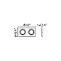 43407 Faro RADÓN-R Black recessed orientable lamp ориентируемый светильник — фото 4