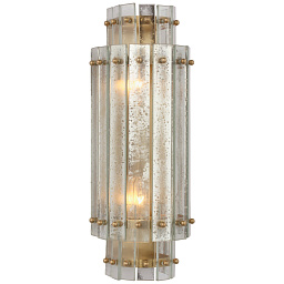 S2649PN-AM Visual Comfort Cadence настенное бра с многоуровневой стеклянной облицовкой и никелированной арматурой