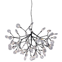 EVITA SP63 BLACK/TRANSPARENT Crystal Lux EVITA подвесной светильник с множеством прозрачных элементов на ветвистой чёрной конструкции