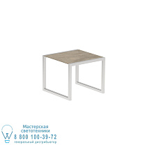 НИЗКИЙ СТОЛИК NINIX 90X90CM ИЗ НЕРЖАВЕЮЩЕЙ КАМЕРЫ И КЕРАМИЧЕСКОЙ ТЕРРА САББИИ Royal Botania