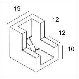 27011 0670 B Delta Light FINTO угол 90° для профиля 90°
