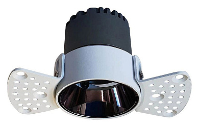 встраиваемый потолочный светильник с глубоким посадочным кольцом