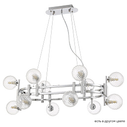 LUXURY SP12L CHROME Crystal Lux LUXURY люстра с шаровыми плафонами на подвесах в хромовом исполнении