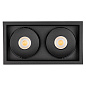 028151 Arlight Светильник CL-SIMPLE-S148x80-2x9W Warm3000 (BK, 45 deg) — фото 5