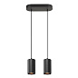 1006433 SLV ASTO TUBE PL GU10 2x10W black двойной подвесной светильник — фото 1