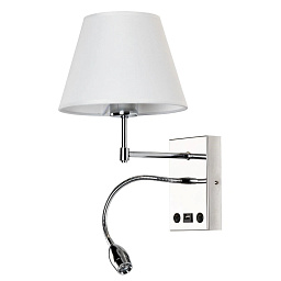 A2581AP-2CC Arte Lamp ELBA настенный светильник с абажуром и выключателем