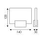 ACB Iluminacion Custom 16/3033 Настенный светильник Satin Nickel, LED 1x2W 3000K 315lm, Integrated LED