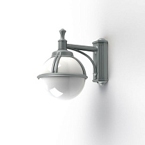 Boréal N° 4; Opal PMMA E27 60W; Metal grey