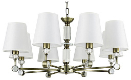 A4093LM-8AB Arte Lamp Brocca подвесная люстра с шестью белыми плафонами