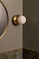 694165 Globen Lighting Art Deco Настенный/потолочный светильник, матовая латунь / белый — фото 1