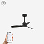 33424WP Faro JUST FAN потолочный вентилятор Ø810 3 лопасти SMART чёрный — фото 1