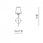 Metal Lux Opera AP 1L классический настенный светильник янтарный 180.101.50 — фото 3