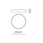 P3453170NCA ACB Isia потолочный светильник 3453/60 с выключателем, Casambi IP20, черный — фото 2