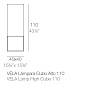 Напольный светильник Vela High Cube Lamp 40x40x110 Vondom — фото 1