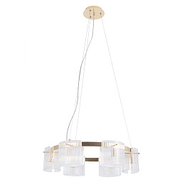 ENCANTO SP6 Crystal Lux ENCANTO подвесной светильник с тремя стеклянными плафонами на прозрачных подвесах