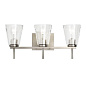 Renslow 21" 3 Light Vanity Light Brushed Nickel настенный светильник 37522 Kichler