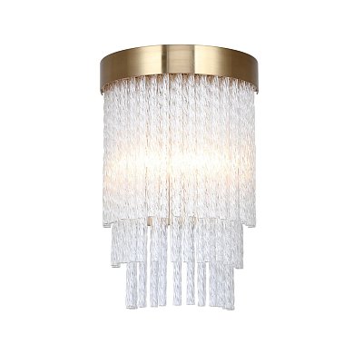 Бра Favourite Bellinda 4189-2W — бра на две лампы G9 с витыми стеклянными трубочками