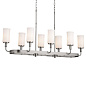 Vetivene 8 Light Linear Chandelier Classic Pewter люстра 52453CLP Kichler — фото 7