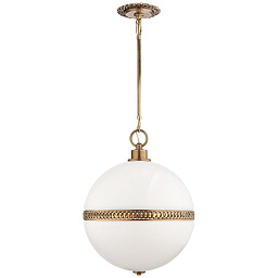 EU-RL5402 Visual Comfort Hendricks подвесной светильник с шарообразным стеклянным плафоном и металлическим акцентом