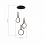 SL6131.403.36 ST-Luce Shape подвесной светильник, 12Вт, 4000K, 780лм, терракотовый;черный — фото 2