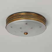 CL0242.BR.SE Hodnet Bowl Light, Brass, Star Glass