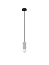 Gray Concrete & Opal Glass LED G9 1X5Watt 100-240Volt IP20 Bulb Excluded D:8 H:155 cm