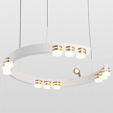 подвесной светильник с кольцевым корпусом и встроенными источниками света