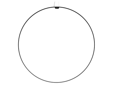 подвесной светильник кольцевой формы с белым рассеивателем