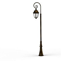 Avenue 3 N° 9; Opal PMMA Built-in LED 3000°K warm white 35W; Gold patina