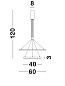 9172660 EMPATIA Novaluce светильник LED 60Вт 230В 4200Lm 3000K IP20