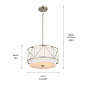 Birkleigh 3 Light Pendant Satin Nickel подвесной светильник 52074SN Kichler — фото 11