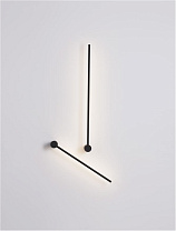 Sandy Black Aluminium & Acrylic LED 23 Watt 220-240 Volt 1035Lm 3000K IP20 L: 6 W: 16 H: 90 cm