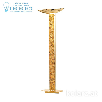 Kolarz DELPHI 0252.41.3.Me.Au торшер золото 24 карата длина 60cm ширина 26cm высота 185cm 2 лампы r7s 118mm